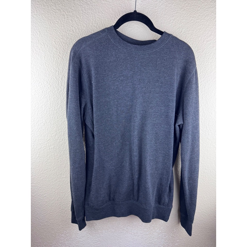 Fox Racing Sweatshirt Men S Slim Fit Charcoal Gray Pullover Gorpcore Minimalist
